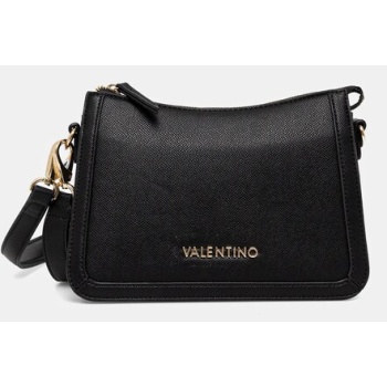 τσάντα valentino bags χρώμα μαύρο, vbs8nr13 δερμάτινη