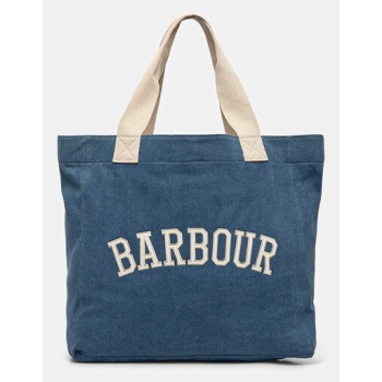 τζιν τσάντα barbour emily χρώμα μπλε, lba0472bl31 100%