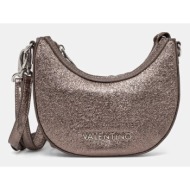 τσάντα valentino bags χρώμα: ασημί, vbs8dh18gli συνθετικό ύφασμα