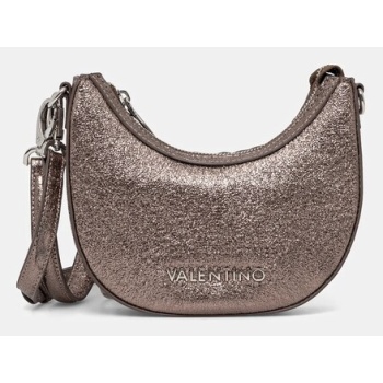 τσάντα valentino bags χρώμα ασημί, vbs8dh18gli συνθετικό