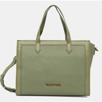 τσάντα valentino bags χρώμα πράσινο, vbs8g504 κύριο υλικό