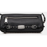 τσάντα steve madden bindara χρώμα: μαύρο, sm13001657 δερμάτινη απομίμηση