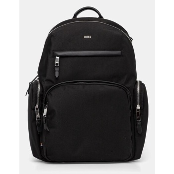 σακίδιο πλάτης boss χρώμα μαύρο, 50536485 κύριο υλικό