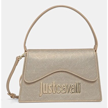 τσάντα just cavalli χρώμα χρυσαφί, 78ra4bb4 zs766