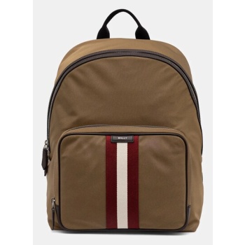 σακίδιο πλάτης bally χρώμα μπεζ, mak03u φυσικό δέρμα