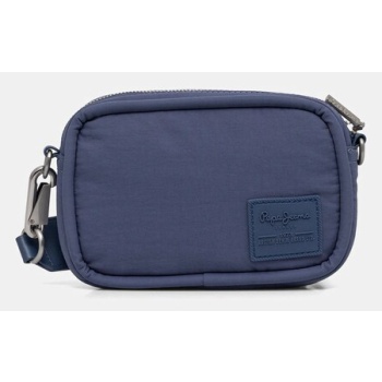 τσάντα pepe jeans brianae blossom χρώμα μπλε, pl031648