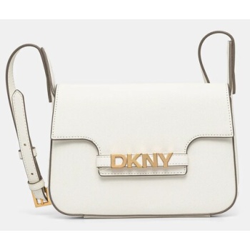 δερμάτινη τσάντα dkny χρώμα μπεζ, r51e1j30 κύριο υλικό