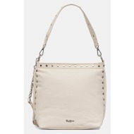 τσάντα pepe jeans cassidy mai χρώμα: μπεζ, pl031651 κύριο υλικό: 100% πολυουρεθάνη
φόδρα: 100% πολυε