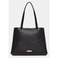 τσάντα aldo korer χρώμα: μαύρο, 13933738 100% πολυουρεθάνη