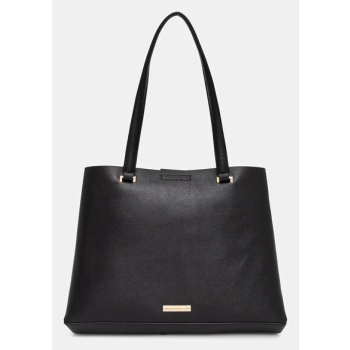 τσάντα aldo korer χρώμα μαύρο, 13933738 100% πολυουρεθάνη