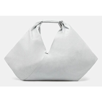 τσάντα mm6 maison margiela japanese draped χρώμα γκρι
