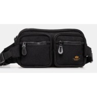σακίδιο alpha industries label waist bag χρώμα: μαύρο, 156943 κύριο υλικό: 100% πολυεστέρας
φόδρα: 1