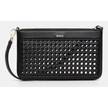 τσάντα boss χρώμα μαύρο, 50541764 υλικό 1 100%