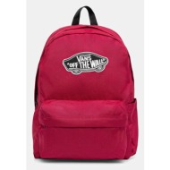 σακίδιο πλάτης vans χρώμα: ροζ, vn000h4yc9l1 κύριο υλικό: 100% πολυεστέρας με επίστρωση πολυουρεθάνη