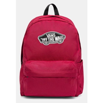 σακίδιο πλάτης vans χρώμα ροζ, vn000h4yc9l1 κύριο υλικό