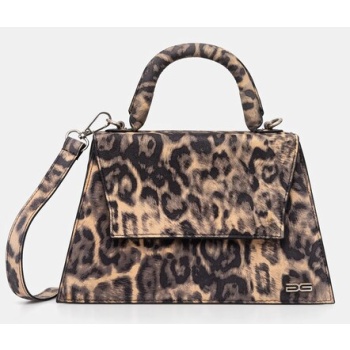 δερμάτινη τσάντα gestuz χρώμα μπεζ, 10909933 100% calfskin