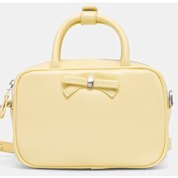 τσάντα aldo haliey χρώμα κίτρινο, 13989285 100%