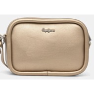 τσάντα pepe jeans brianae metal χρώμα: χρυσαφί, pl031646 κύριο υλικό: 100% πολυουρεθάνη
φόδρα: 100% 