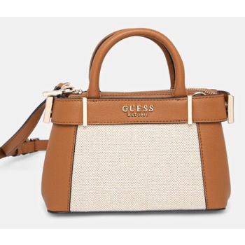 τσάντα guess anadela χρώμα καφέ, hwag96 33760 κύριο υλικό