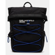 σακίδιο πλάτης karl lagerfeld jeans χρώμα: μαύρο, a2m30114 κύριο υλικό: 95% πολυαμίδιο, 5% πολυουρεθ