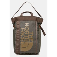 σακίδιο πλάτης the north face base camp tote pack χρώμα: πράσινο, nf0a8bk7b7i1 κύριο υλικό: 100% πολ