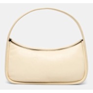 δερμάτινη τσάντα stand studio dakota χρώμα: μπεζ, 62195-7010 100% δέρμα αρνιού