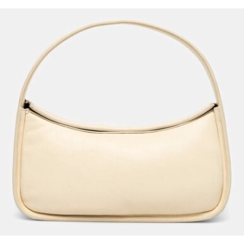 δερμάτινη τσάντα stand studio dakota χρώμα μπεζ