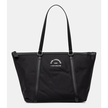 τσάντα karl lagerfeld χρώμα μαύρο, a2w30080 κύριο υλικό