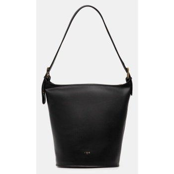 δερμάτινη τσάντα iro χρώμα μαύρο, wp144zyke 100% δέρμα