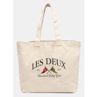 τσάντα les deux χρώμα: μπεζ, ldm940109 100% βαμβάκι