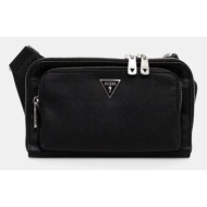 τσάντα φάκελος guess milano χρώμα: μαύρο, hmmisa p5214 δερμάτινη απομίμηση