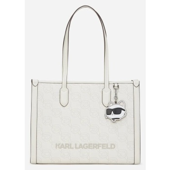 τσάντα karl lagerfeld χρώμα άσπρο, a2w30190 100%