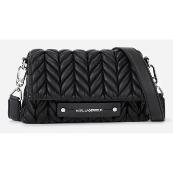 τσάντα karl lagerfeld χρώμα μαύρο, a2w30153 58%
