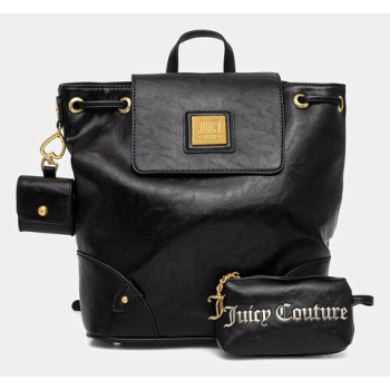 σακίδιο πλάτης juicy couture poppy χρώμα μαύρο