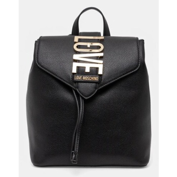 σακίδιο πλάτης love moschino χρώμα μαύρο, jc4229pp0mkc0000