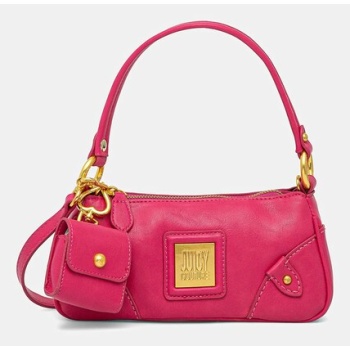 τσάντα juicy couture poppy χρώμα ροζ, bejyf8787wvp  100%