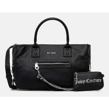 τσάντα juicy couture sue χρώμα μαύρο, bej3s8747wvp  100%