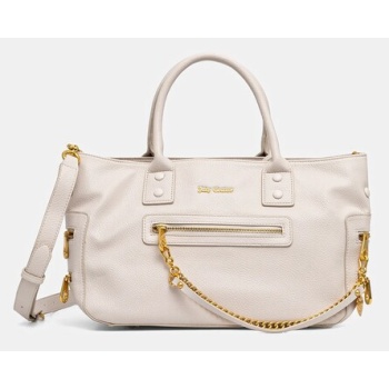 τσάντα juicy couture sue χρώμα μπεζ, bej3s8747wvp  100%
