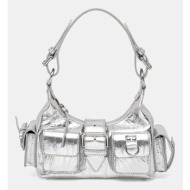 τσάντα the kooples χρώμα: ασημί, afsamelias09 κύριο υλικό: 100% calfskin
φόδρα: 100% βαμβάκι