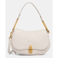 τσάντα coccinelle coccinellemagie soft χρώμα: μπεζ, pqr 58 01 01 κύριο υλικό: 100% δέρμα βοοειδών