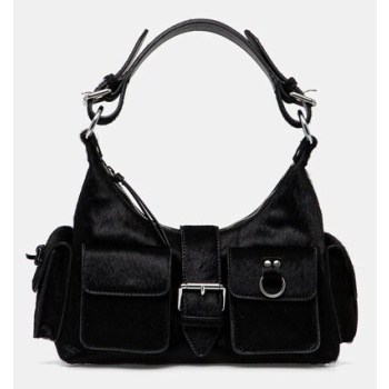 τσάντα the kooples χρώμα μαύρο, afsamelia15 κύριο υλικό