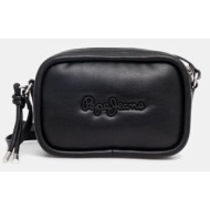 τσάντα pepe jeans brianae softy χρώμα: μαύρο, pl031625 κύριο υλικό: 100% πολυουρεθάνη
φόδρα: 100% πο