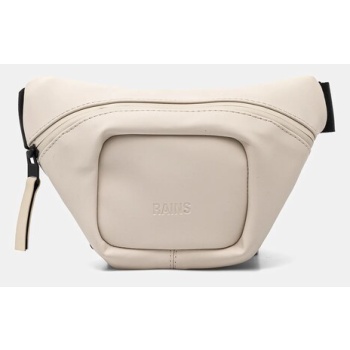 τσάντα φάκελος rains bum bag micro w3 χρώμα μπεζ, 14820