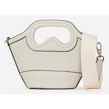 τσάντα karl lagerfeld χρώμα άσπρο, a2w30046 100%