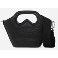 τσάντα karl lagerfeld χρώμα: μαύρο, a2w30046 100% πολυουρεθάνη