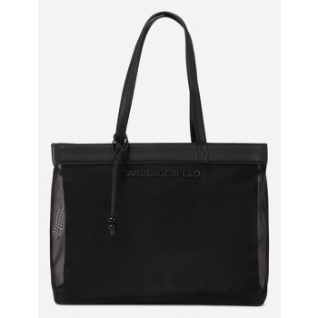 τσάντα karl lagerfeld χρώμα μαύρο, a2w46050 80%