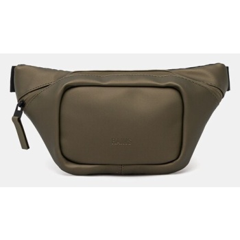 τσάντα φάκελος rains bum bag mini w3 χρώμα πράσινο, 14730