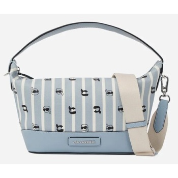 τσάντα karl lagerfeld χρώμα μπλε, a2w30188 65%