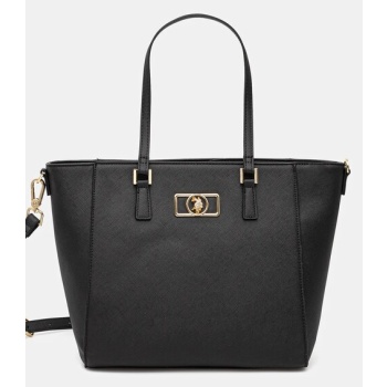 τσάντα u.s. polo assn. jones χρώμα μαύρο, beuj88674wvp