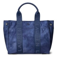 τσάντα lauren ralph lauren χρώμα: μαύρο, 431962612 ανακυκλωμένο νάιλον